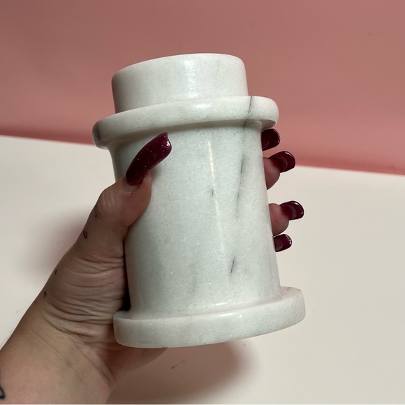 Vintage retro marble candlestick holder - Picture 5 of 5